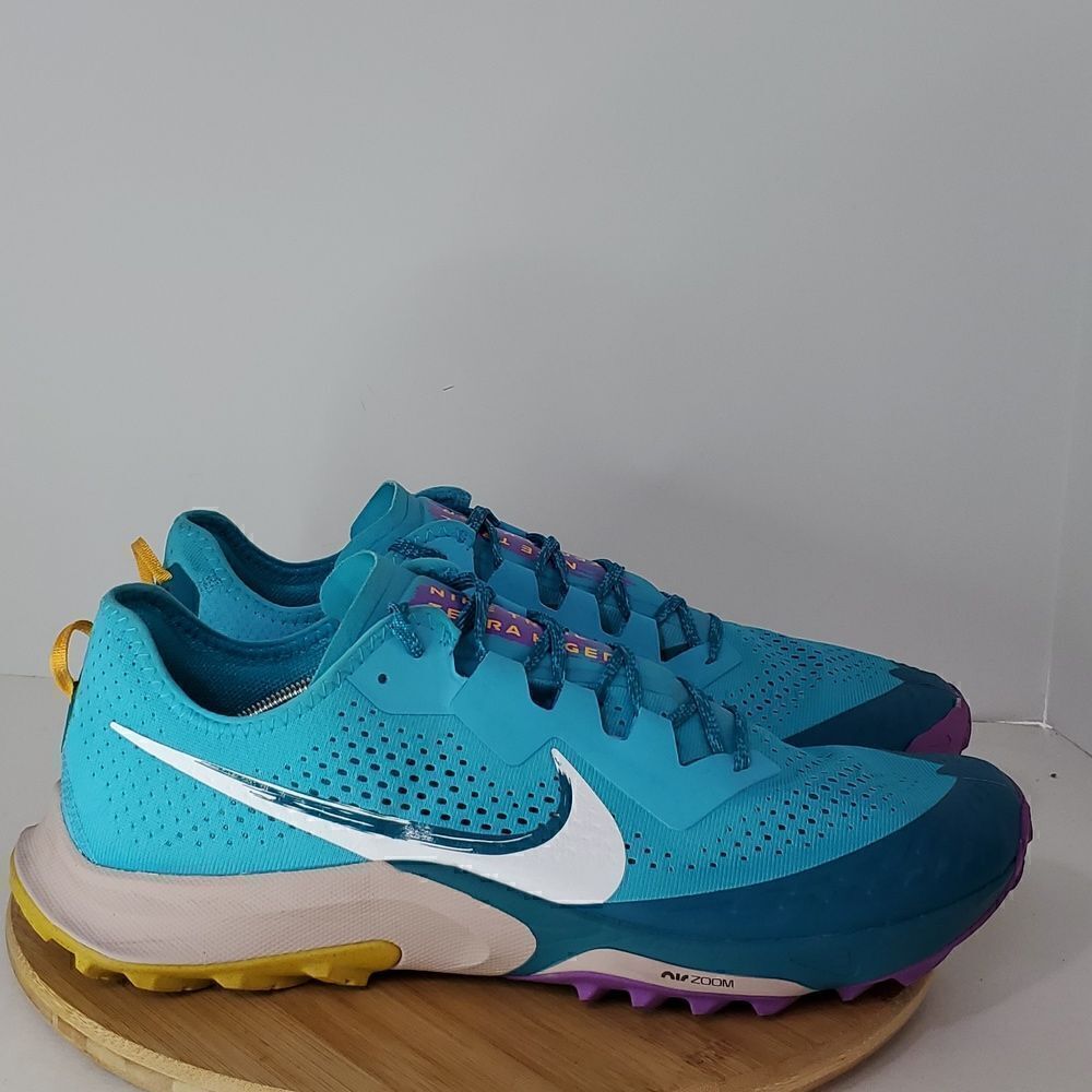 Nike Running Air Zoom Terra Kiger 7 Rubber Trimmed Running Sneakers Men's 15